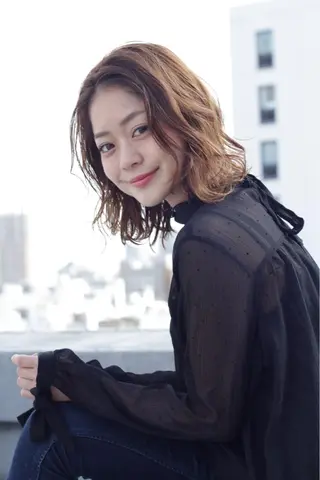 ミディアム カラー ボブ/大人ヘア k-two濱田のヘアスタイル