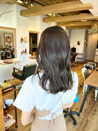 ロング カラー 堀 望美のヘアスタイル