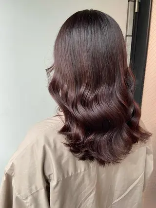 ミディアム カラー ヘアアレンジ 💖うる艶カラー💖 モデル募集💖のヘアスタイル