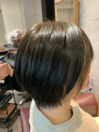 ショート 中川歩 髪質改善 ツヤカラー【横浜】のヘアスタイル