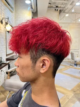 カラー メンズ Carina所属・セン北徒歩５分 キシタクのヘアスタイル