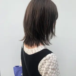 ミディアム 古沢 新のヘアスタイル