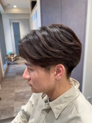 ショート パーマ メンズ 【メンズパーマ】比嘉 啓人のヘアスタイル