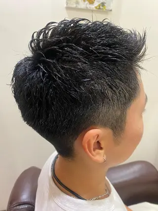 ショート パーマ 銀座マツナガ新宿野村ビル店所属・メンズカットなら 桃井大輔のヘアスタイル