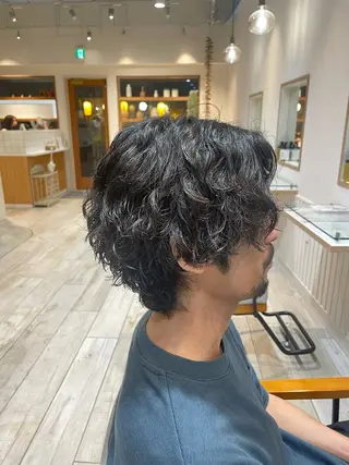 パーマ メンズ 暖色/ハイトーン 🎀mizukiのヘアスタイル