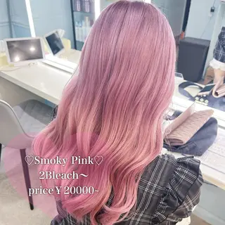 ミディアム カラー 💕ブリーチ/ヘアメ 🎀YUUKAのヘアスタイル