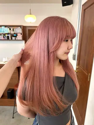 ロング カラー 大阪梅田/ イマムラミヅキのヘアスタイル