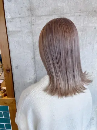 ミディアム カラー ヘアアレンジ ❤️カラー得意 🧡松浦睦樹❤️のヘアスタイル