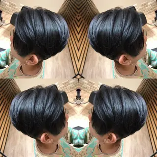 ショート カラー メンズ 大久保 隆蔵のヘアスタイル