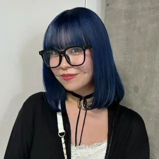 セミロング カラー 💫miyu💫デザ インカラー/アレンジのヘアスタイル