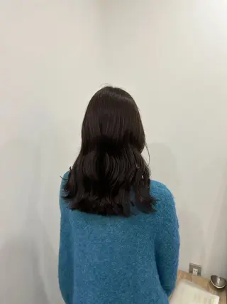 セミロング カラー Ｆ.まひろ🎀 暖色カラー／ベージュのヘアスタイル