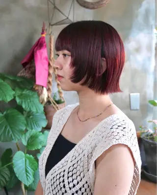 ショート カラー 木村陸弥 透明感/ 赤み消し/オリーブのヘアスタイル