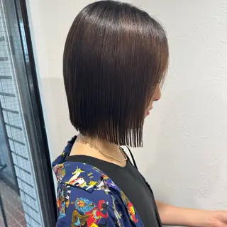 ミディアム 艶カラー/カット AYANO 💗🪽のヘアスタイル