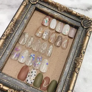 ミディアム カラー ネイル 💎ビューティサロン 湘南　RIRAN💎のネイルデザイン