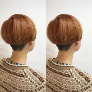 ショート カラー 嶋佐 昌大 シマサマオのヘアスタイル