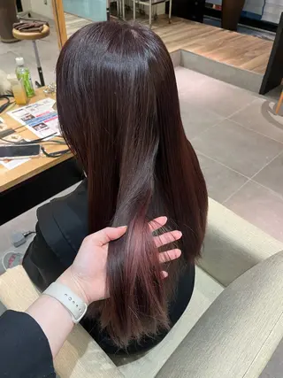 ロング カラー FLIP B　AVEDA所属・中西 瑠那のヘアスタイル