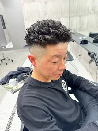 パーマ メンズ カラーモデル募集中 🎨三ッ峰悠貴のヘアスタイル