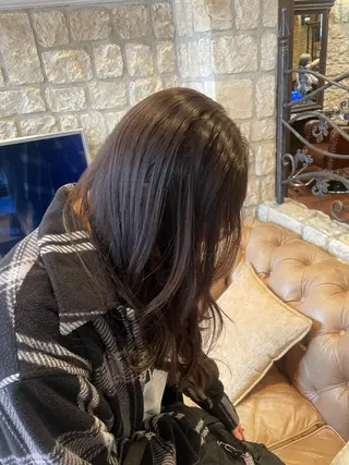 ロング カラー 町田/レイヤーカット ハッシュカット/八木のヘアスタイル