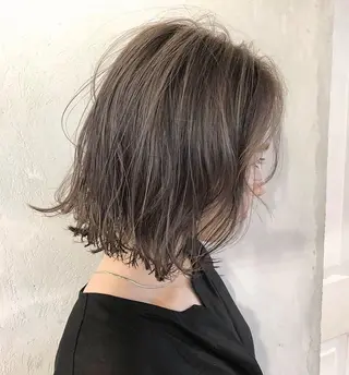 ミディアム カラー 透明感カラー ✨ 韓国艶髪💗菅原のヘアスタイル