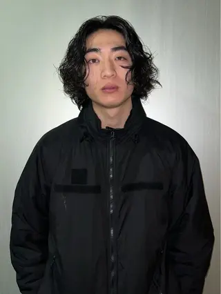 パーマ メンズ レイヤー/ 透明感SHIMAのヘアスタイル