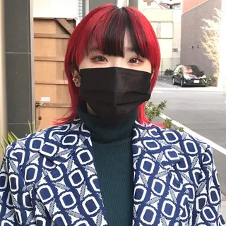 ミディアム カラー メンズ ✂︎ウルフ・ショート ✂︎MIKUNIのヘアスタイル