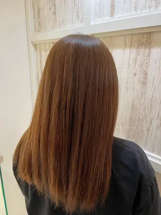 ロング 🤎艶感ベージュ/ ミルクティー🤎のヘアスタイル