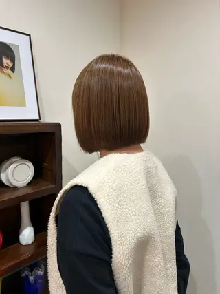 ミディアム カラー 舛井 野乃のヘアスタイル