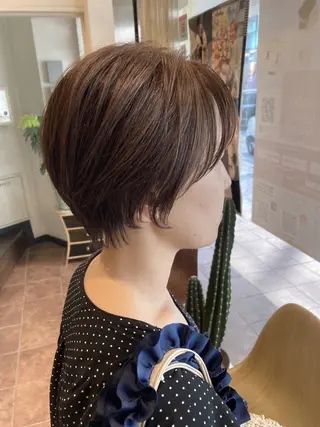 ショート 白髪ぼかしハイライト 着付けヘアアレンジのその他イメージ