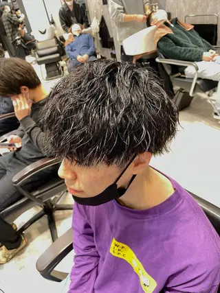 ショート カラー パーマ メンズ 🔥メンズ超特化🔥 青木海斗のヘアスタイル