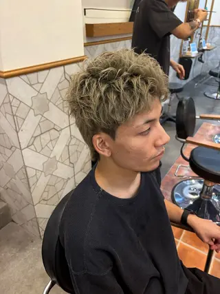 メンズ momoka/茶屋町 /艶髪カラーのヘアスタイル