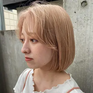 ミディアム カラー ブリーチカラーが人気 onnuのヘアスタイル