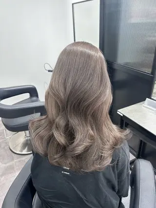 ロング カラー パーマ ヘアアレンジ メンズ 🎀韓国風レイヤー/ ベージュ/ハイトーンのヘアスタイル