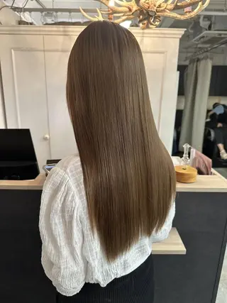 ロング ベージュ*Spica 【ミルクティー】のヘアスタイル