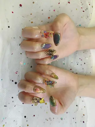 ネイル 🦋ネイルサロン ブラン🌈ゆりのネイルデザイン