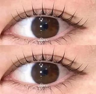 マツエク・マツパ eve🐰束間まつ毛 /透明感カラーのマツエク・マツパデザイン