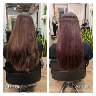 カラー Cafu hair Tachi所属・有馬 葵のヘアスタイル