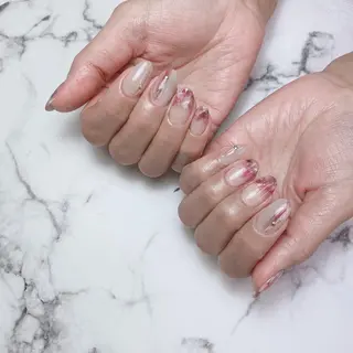 セミロング ネイル 石原 夕華のネイルデザイン