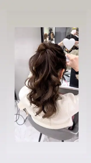 ロング ヘアセットサロン 北新地　mainoのヘアスタイル
