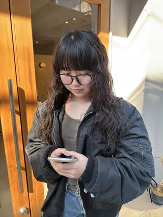 ロング パーマ パーマ/ボブ /レイヤー チヒロのヘアスタイル