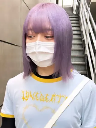 ミディアム カラー ヘアアレンジ 🫧透明感カラー/ ナルハ🫧のヘアスタイル