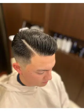 メンズ ショート BARBER 　STAG所属・BARBERSTAG 上拂恭平のヘアスタイル