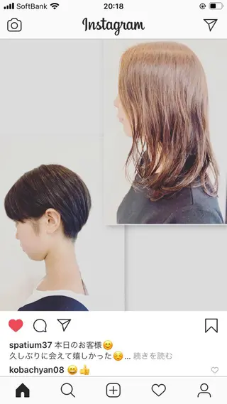 ショート カラー 小林 由里香のヘアスタイル