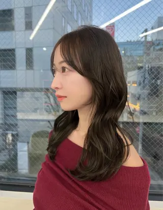 セミロング 透明感ベージュ 🎀Sayaka🎀のヘアスタイル