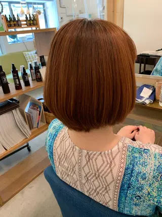 ショート カラー 【髪質改善】【美髪】 【ツヤ髪】ほしのちりのヘアスタイル