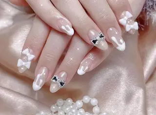 ネイル 🎀彩羽チップ 長さだし専門🎀のネイルデザイン