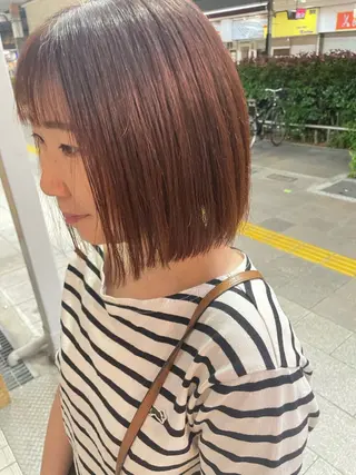 ミディアム カラー LEAPS adore都島店所属・みゆう 都島/透明感のヘアスタイル