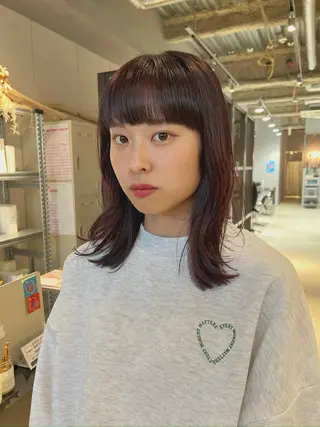 ミディアム 大澤 叶方のヘアスタイル