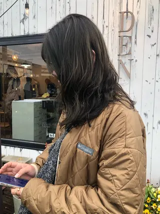 セミロング カラー デザインカット🎨 ボブ🫟おざきのヘアスタイル