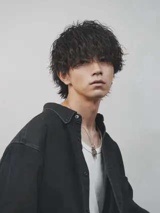 パーマ メンズ 原宿 フェザーパーマ fifth イノウエのヘアスタイル