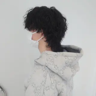 パーマ メンズ ミディアム E Komo hair所属・Wow❕E Komo hair 永井一輝のヘアスタイル